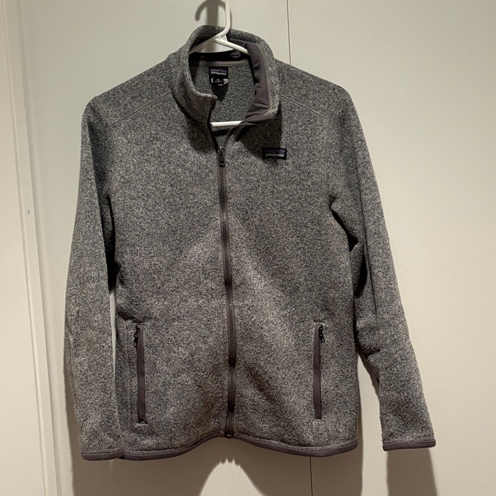 Kids Patagonia Gray Fleece Jacket